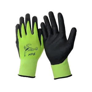 Guantes Recubiertos de nitrilo 13g, guantes de trabajo para construcción