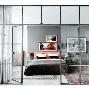 Grille de porte en fer forgé de style américain à dessus plat, design moderne, belles photos de fenêtres en fer - Product Image 6