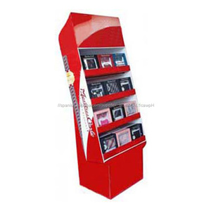 Papel <span class=keywords><strong>pop</strong></span> tiendas Plantilla de visualización pos promoción caja de cartón estante para papelería - Product Image 1