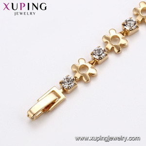 75155 Xuping новейший рынок прибытие дизайн магнит размножение цветок Золото Шарм Браслет - Product Image 4
