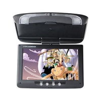Monitor Universal de 9/11 Pulgadas para Techo de Auto, Plegable, con Control Remoto, Pantalla LCD TFT, Resolución 800x480, 16:9, para Reversa, DC