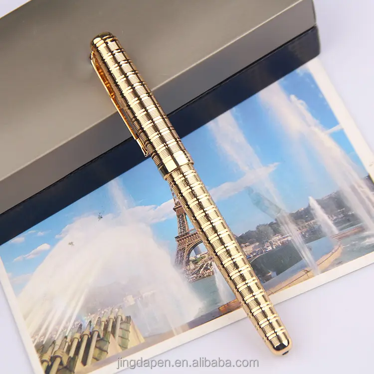 Promotional Gift set pen Metal roller pen luxury gold gel pen