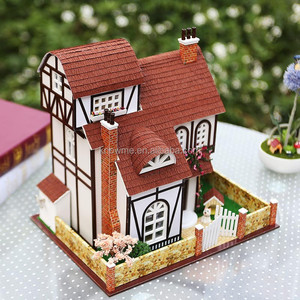 Ensemble de fabrication artisanale, lumière et couverture anti-poussière, maison miniature, bricolage - Product Image 5