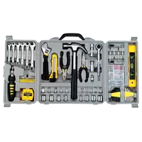160 piezas kit de herramientas para el hogar, herramientas de taller, caja de herramientas de mano completa
