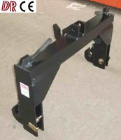 Attelage rapide robuste à 3 points pour catégorie 1, adaptateur d'attache rapide réglable pour tracteur agricole et machines agricoles