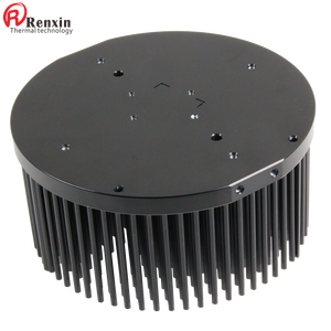 Commercio all'ingrosso 180mm Pin pinne dissipatore di calore rotondo dissipatore di calore luci di crescita radiatore alluminio estruso nero 14500 profili Ip67 - Product Image 6