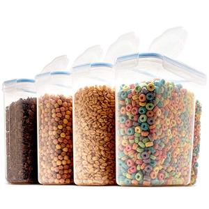 Acquista Contenitore per cereali, contenitore per cucina, contenitore per alimenti, con coperchi e scomparti per cereali, zucchero, farina, riso, noci, snack. in Italia a partire da 7.76