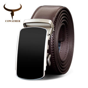 COWATHER Men Belt Cow Genuine Leather Male Strap Belts For Men Cowhide Leather Strap Fashion Style