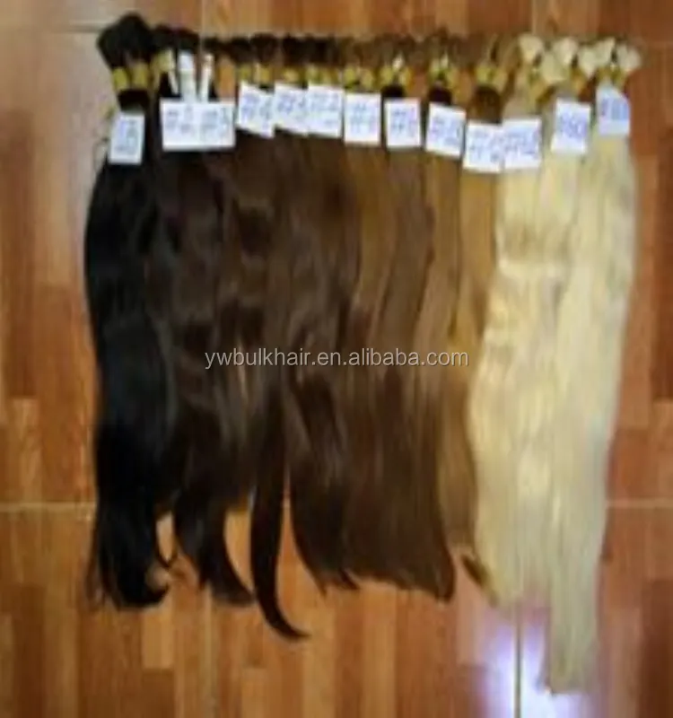 Unprocessed brazilian natural wave hair bulk
