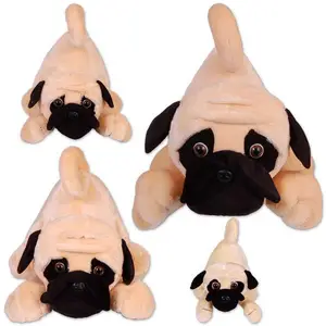 Brown plush dog chihuahua toy chihuahua plush toy chihuahua pug stuffed plush dog toy
