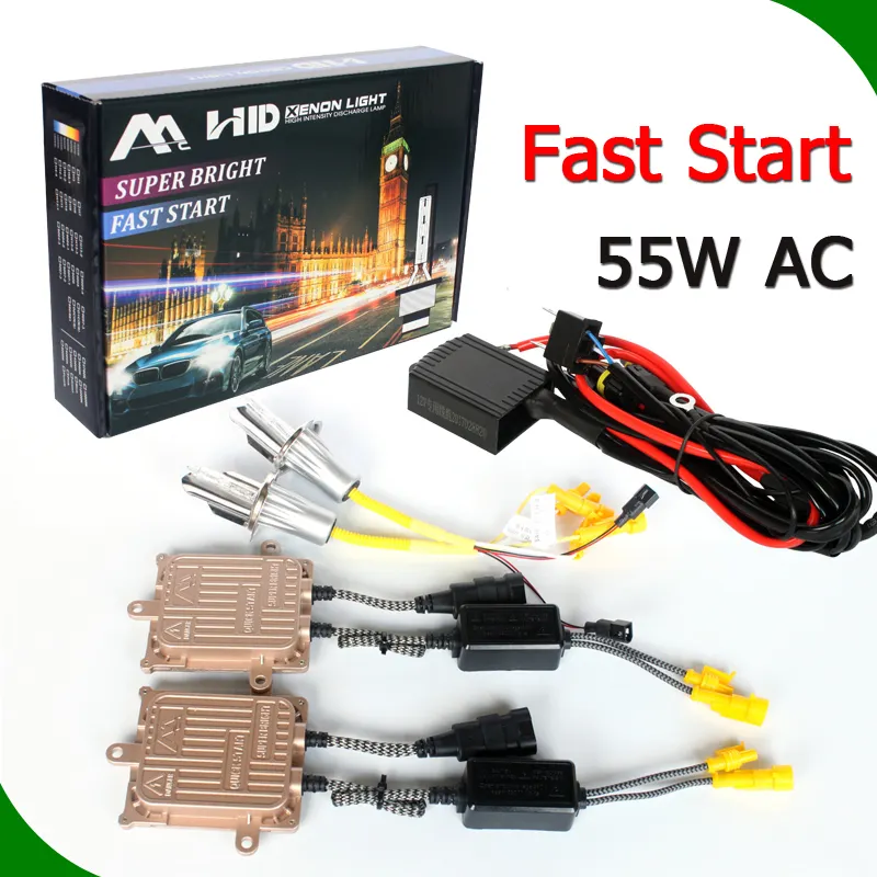 Balastro automotivo, auto brilhante, substituição, f5 hid, kit de balastro dourado de 55 w, super brilhante, ac 55 w, balastro de iniciante rápida