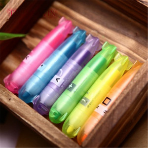 Mới đến chất lượng tốt đầy màu sắc trong suốt tên lửa <span class=keywords><strong>Highlighter</strong></span> Bút Đánh Dấu 028 - Product Image 2