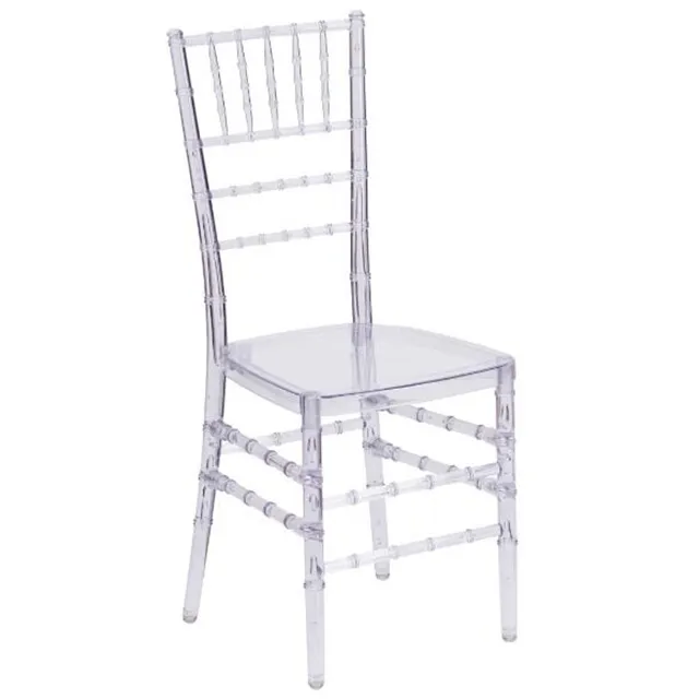 Дешевые акриловые свадебные прозрачные полимерные стулья chiavari для продажи