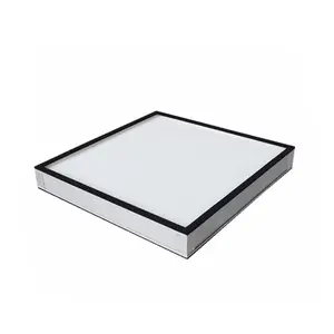 HEPA air filter 610-610-69mm(99.97%) H13 glass fiber media mini-pleated panel filter(aluminum frame) for HAVC system