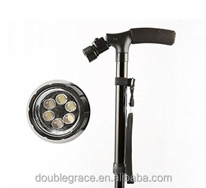 초경량 핸들 신뢰할 수있는 접이식 매직 지팡이 내장 라이트 - Product Image 4