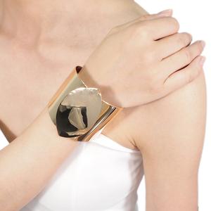 HANSIDON Kim Loại Sáng Bóng Tuyên Bố Choker Punk Đồ Trang Sức Quyến Rũ Độc Đáo Hợp Kim Khai Trương Cuff Vòng Đeo Tay & Bangles Tuyên Bố Đồ Trang Sức - Product Image 1