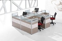 Usine OEM Offres Spéciales Cloisons Vitrées En Bois Table Partition Cubique Postes de Travail 4,6,8 personne Modulaire En Aluminium Bureau Personnel De Bureau