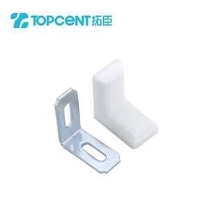 Угловой кронштейн L-образной формы из пластика и стали для современной мебели, для крепления к стене, для использования в квартирах и больницах - Product Image 3