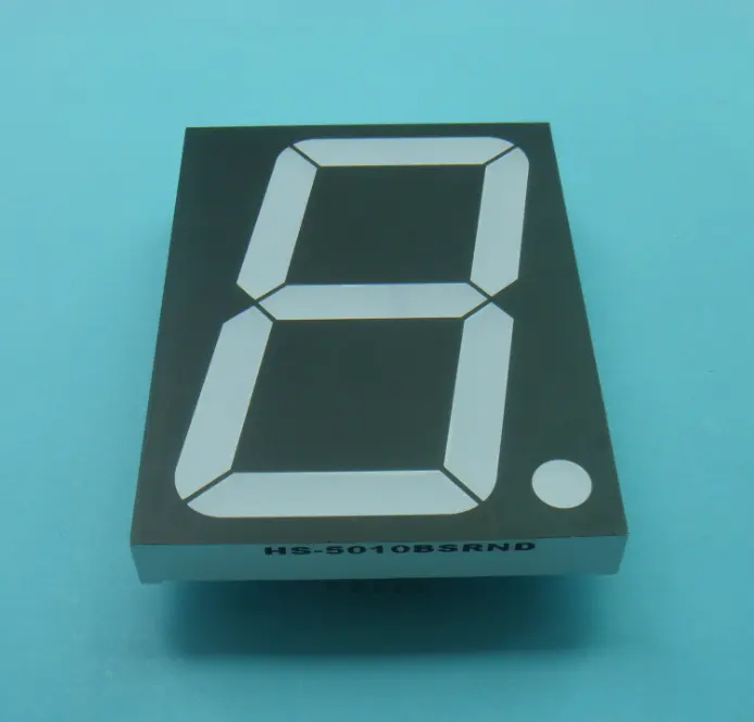 Red color 5" display 5 inch 1 digit 7 segment led display common cathode