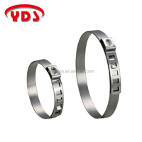 Petite collier de serrage simple en acier inoxydable AISI 304 pour conduite d'eau, connexion facile, compression uniforme, largeur de bande 5-7mm, métrique YDS