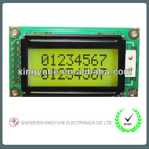 Rohs module d'affichage lcd stn lcd module caractère. 8x2 positive