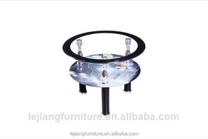 Ronde plexiglas verre de luxe mini - table basse - Product Image 1