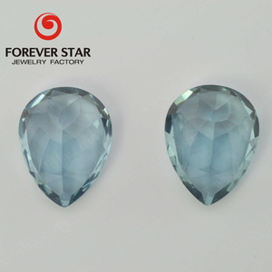 Venta al por mayor de la fábrica buen precio de mercado <span class=keywords><strong>en</strong></span> forma de pera cielo <span class=keywords><strong>azul</strong></span> <span class=keywords><strong>Topacio</strong></span> áspero por pieza - Product Image 3