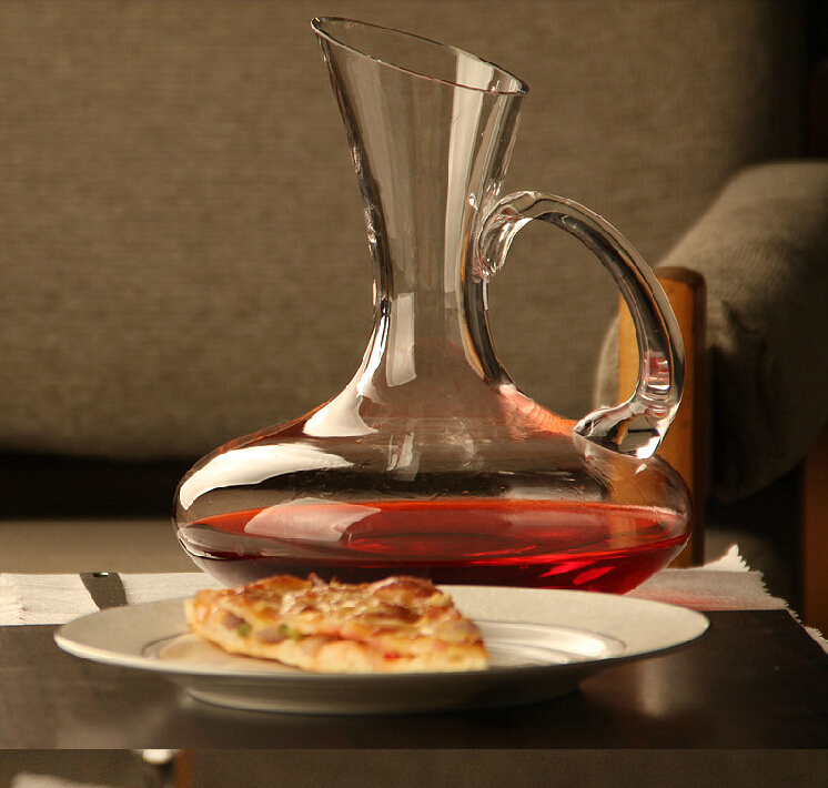 1500ML Big Decanter Handmade Crystal Red Wine Brandy Champagne Glasses Decanter Bottle