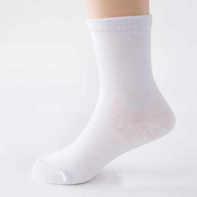 Лидер продаж, недорогие детские белые Школьные носки на заказ