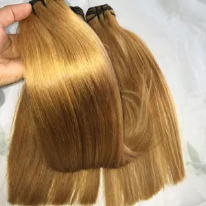 Remy Real Russian Virgin Hair Strand Hot Trending Color Human Vietnam Hair Processed Straight Color Burmese Hair Extensions