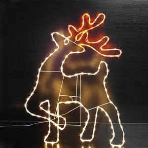 110伏小房间造型高品质圣诞灯户外装饰发光二极管管图案灯雕塑