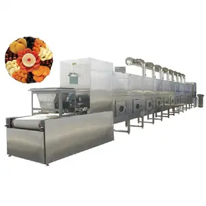 Fabricante de secador de microondas máquina de esterilización de hongos espinacas vegetales mejor precio máquina de esterilización continua de alimentos