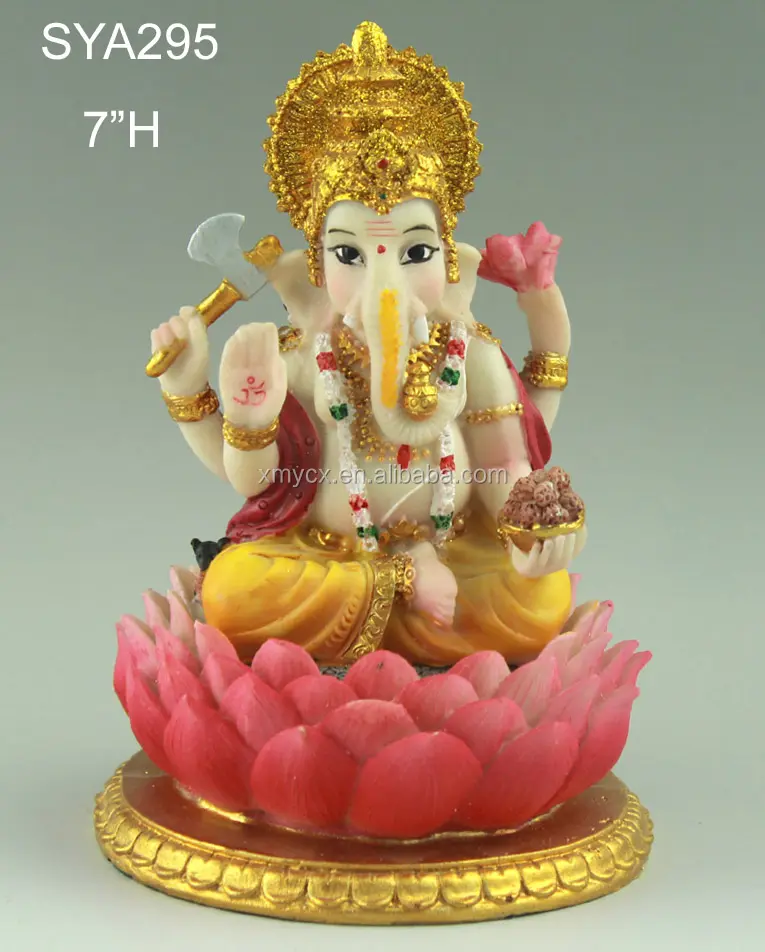 Tamaño pequeño de los dioses hindúes mármol ganesha estatua para regalos de boda