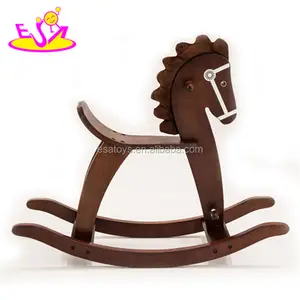 Best design ride on toys wooden vintage rocking horse for children W16D032