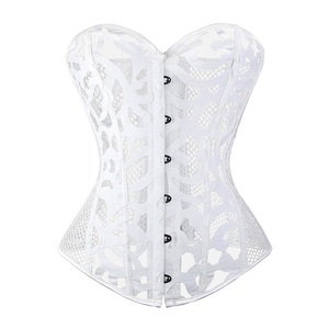 Lace Corset Sexy Bustier Mesh Corselet Underwear Clothing <strong>Black</strong> Slimming <strong>Lingerie</strong> S-6XL - Product Image 4