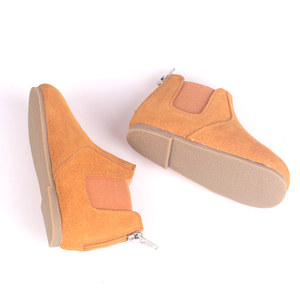 Véritable Main En Cuir Chaussures Mix Couleurs Fantaisie Belle Pas Cher Semelles Souples <span class=keywords><strong>Bébé</strong></span> Bottes D'hiver - Product Image 4