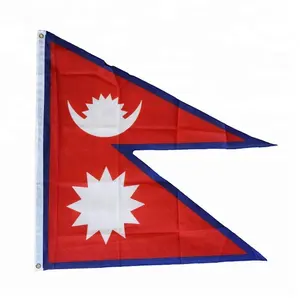 カスタムポリエステル3x5ftネパール国旗