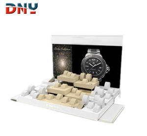 Paquete de MDF personalizado, soporte de exhibición de reloj de cuero PU - Product Image 2