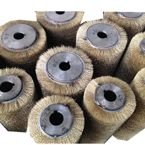 Metal rollers and coil brushes brass wire roller brush