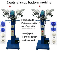 Machine de fixation de fixation de bouton pression de style tige entièrement automatique avec techniques de placage