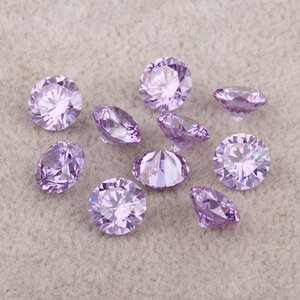 <span class=keywords><strong>Lavender</strong></span> <span class=keywords><strong>Cubic</strong></span> Circonia/Berlian Longgar Zirkonia/Batu Permata CZ Bulat
