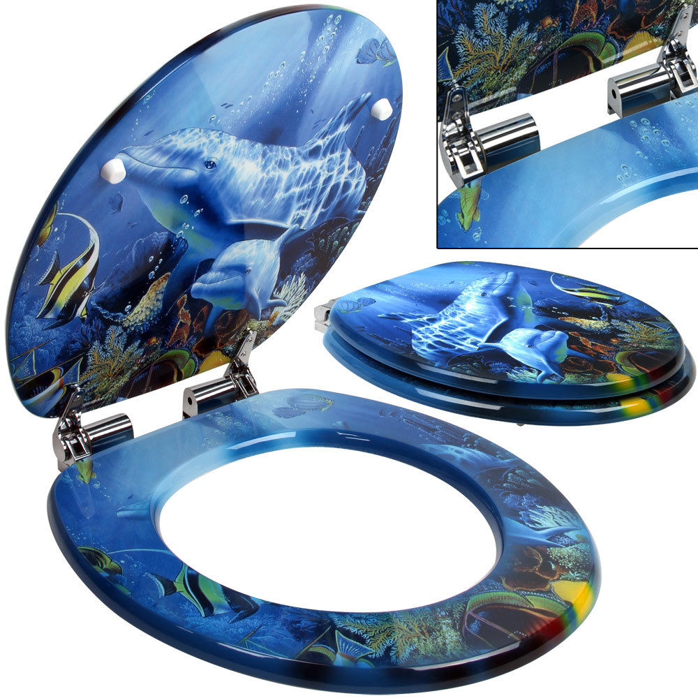 Чехол для сидения унитаза из литой древесины/МДФ с 3D-принтом