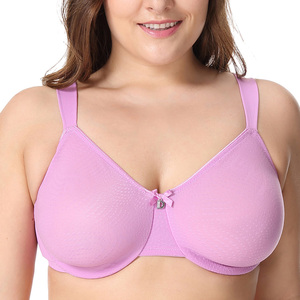 Phụ Nữ <span class=keywords><strong>Minimizer</strong></span> Underwire Cộng Với Kích Thước Áo Ngực Thở Ladies Push Up 3/4 Cup Underwire Hỗ Trợ Áo Ngực - Product Image 4