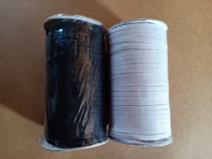 1.5 centimetri di fabbrica bianco nero lavorato a maglia tessuto <span class=keywords><strong>elastico</strong></span> nastro per abbigliamento - Product Image 6