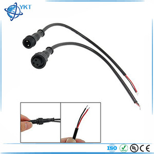 남성 여성 플러그 2 핀 LED 방수 커넥터 하네스 케이블 - Product Image 1