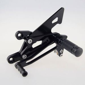 FARNHD007BK สำหรับ Honda VFR400 NC30 <span class=keywords><strong>RVF400</strong></span> NC35 CNC อลูมิเนียมรถจักรยานยนต์ปรับ Rearset สีดำ - Product Image 3
