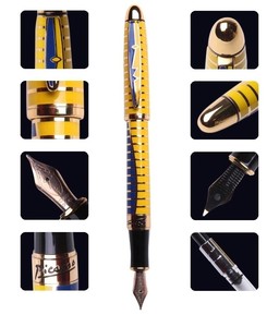 <span class=keywords><strong>Penna</strong></span> <span class=keywords><strong>Stilografica</strong></span> Picasso 81 Waitz of the Flower <span class=keywords><strong>in</strong></span> Metallo Nobile con Punta Dorata, Confezione Regalo Inclusa, Garanzia a Vita - Product Image 3
