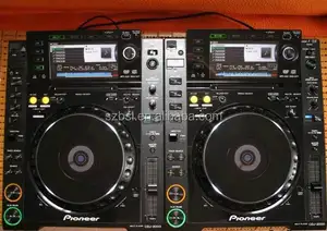 DJ reproductor multimedia Digital y controlador CDJ-2000NXS plato giratorio NEXUS DIGITAL DJ, negro w/ETHERNET & CABLE de alimentación