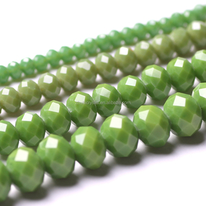 Cuentas de cristal de 4MM Cuentas Rondelle de cristal facetado Cuentas sueltas redondas para la fabricación de joyas - Product Image 4