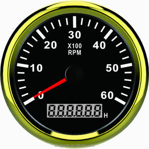 85mm Moteur Tachymètre <span class=keywords><strong>RPM</strong></span> COMPTE-TOURS 0-6000 <span class=keywords><strong>RPM</strong></span> Avec LED Compteur Horaire De Voiture Camion Bateau Hors-Bord 12 V/24 V - Product Image 1